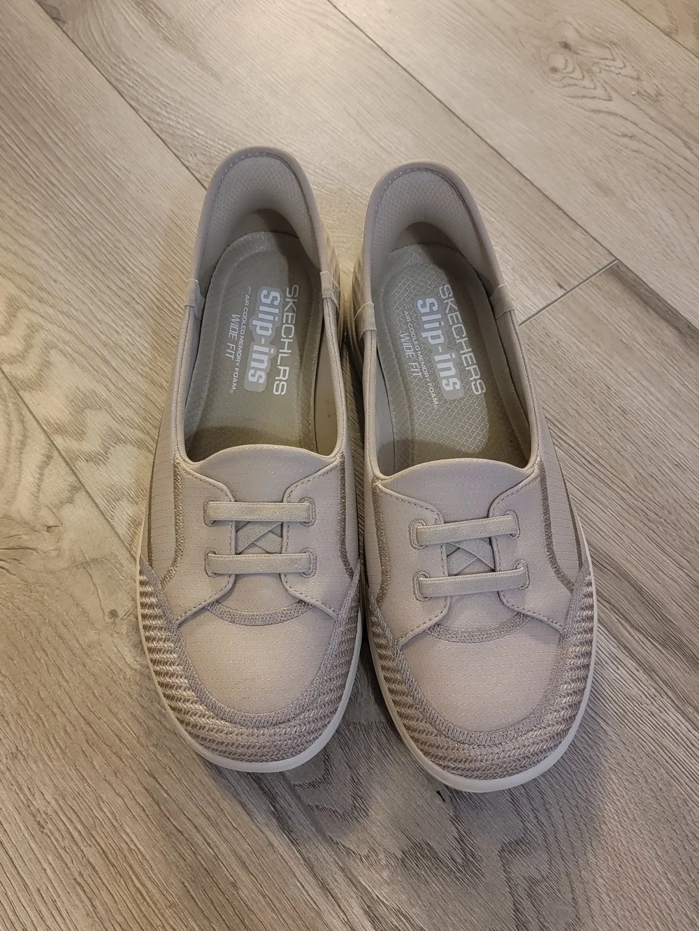 Skechers Slip-Ins Women's Casual Slip-On Shoes in Light Taupe